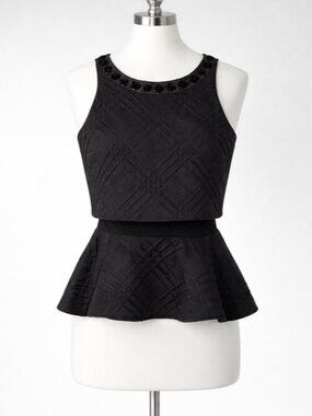 EXPRESS Black Peplum Top